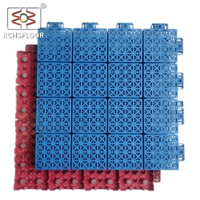 1.81cm παχιά πλακάκια PVC εξωτερικού μπάσκετ πλακάκια 34x34cm