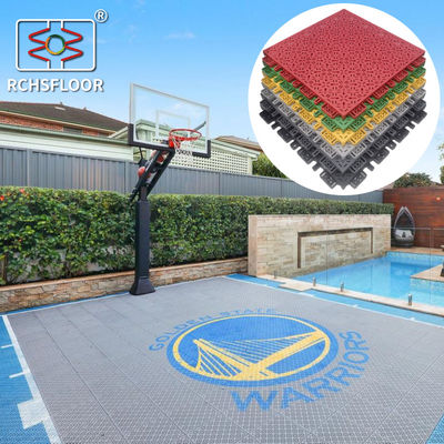 Προσαρμοσμένα γήπεδα pickleball γήπεδα πίσω από την αυλή PP αλληλοσυνδεδεμένο πάτωμα