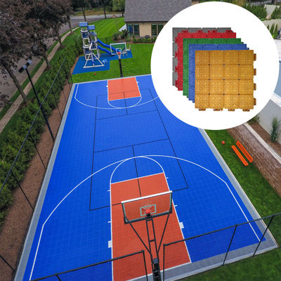 PP 3x3 Κεραμίδια εσωτερικής αυλής εξωτερικής αυλής Γότσος μπάσκετ