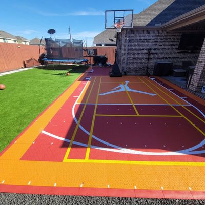 Μοντυλικό Τένις Pickleball Badminton Αθλητικά Interlocking Tile Mat Σπίτι μπάσκετ